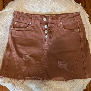 Free people denim skirt